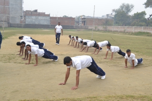 Training session at the academy
